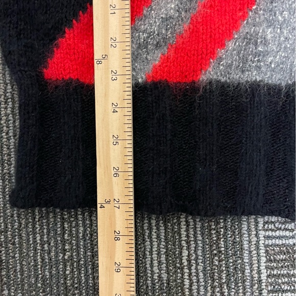 SEMPLICE 90’s Vintage Silk Angora Blend Abstract Pullover Sweater Size M - Picture 11 of 12